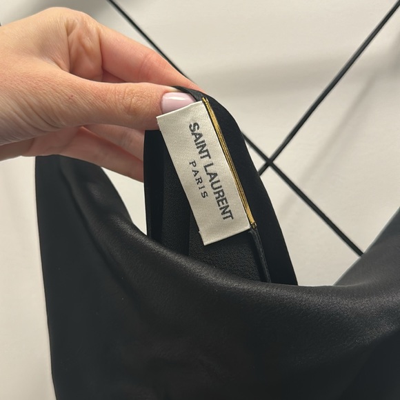 YSL COWL BACK DRESS IN SILK SATIN - Picture 7 of 8